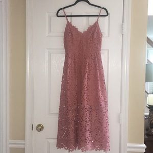 ASTR lace midi dress